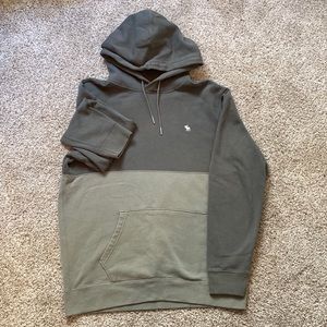Abercrombie men’s green hoodie, size medium